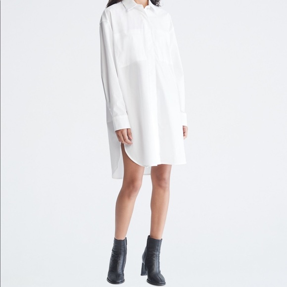 Calvin Klein- Cotton Shirt Dress - with tags - Picture 6 of 9